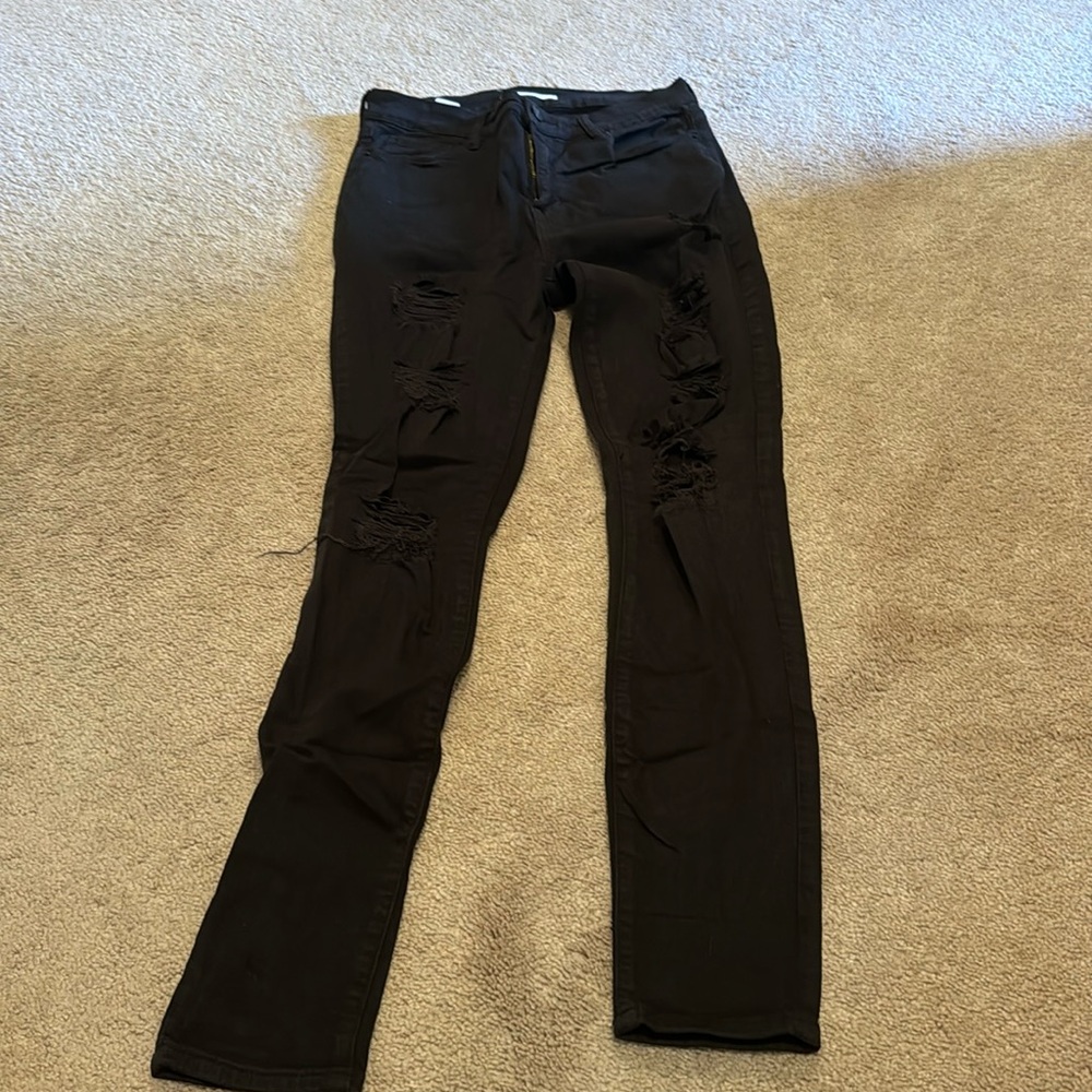 black Pacsun ripped Jeans